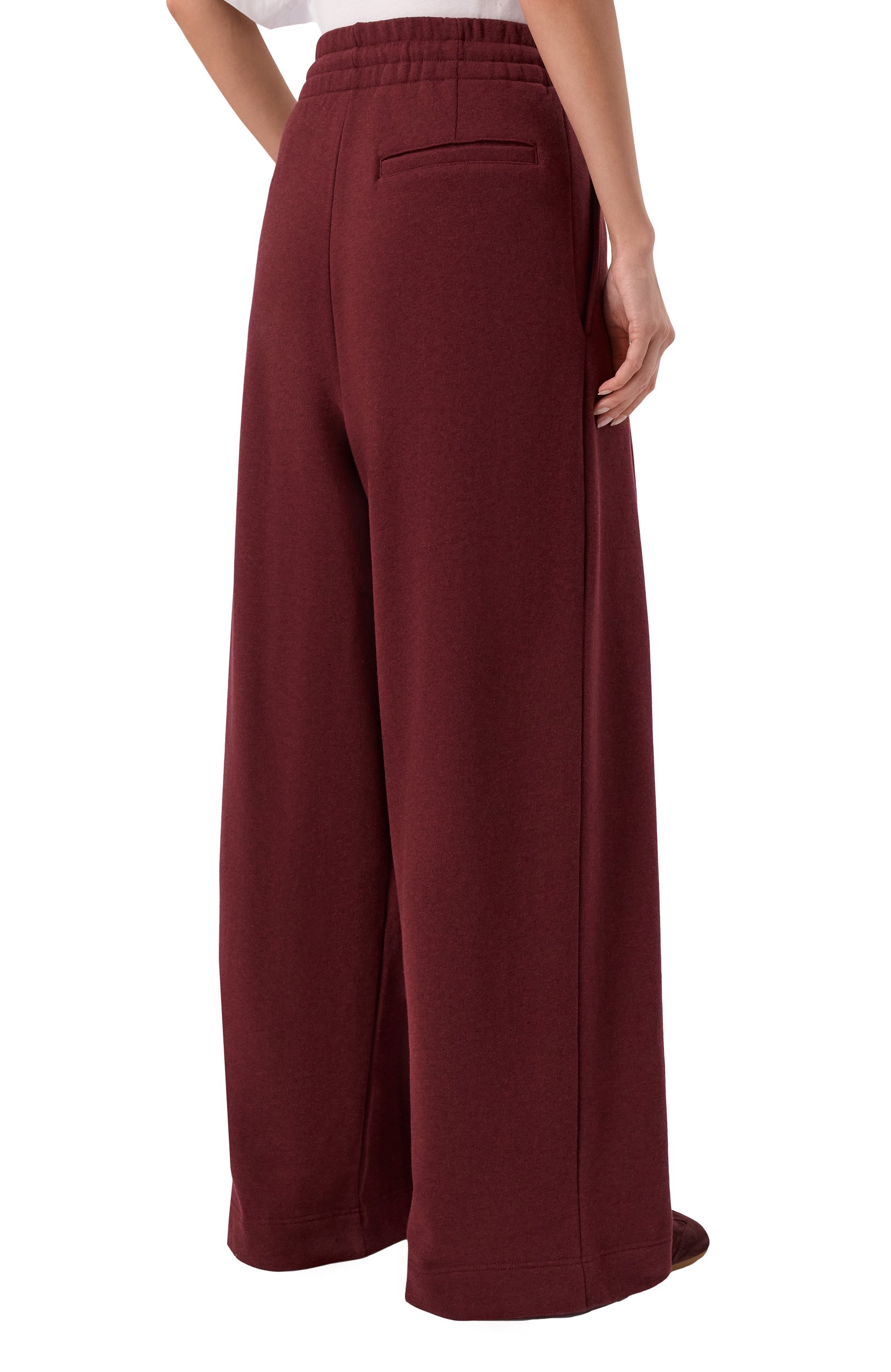 Хлопковые брюки DRIES VAN NOTEN бордового цвета по цене 63700 руб., арт. 131108/4612, фото 4 Хлопковые брюки DRIES VAN NOTEN, арт. 131108/4612, фото 4