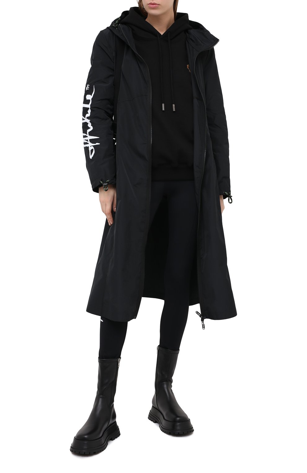 Хлопковое худи OFF-WHITE черного цвета по цене 66300 руб., арт. 0WBB032E20JER0031001, фото 2 Хлопковое худи OFF-WHITE, арт. 0WBB032E20JER0031001, фото 2