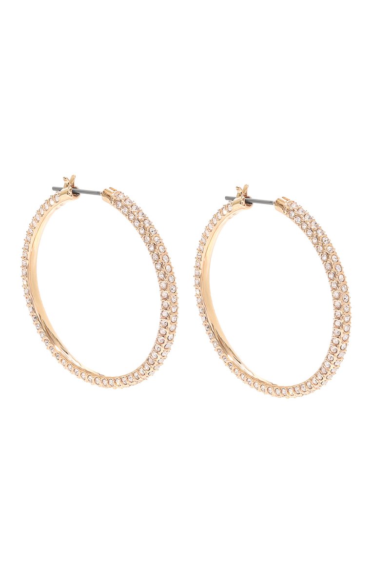 Женские серьги stone SWAROVSKI золотого цвета, арт. 5383938 | Фото 3 (Региональные ограничения белый список (Axapta Mercury): Не проставлено; Нос: Не проставлено; Материал: Металл, Кристаллы)