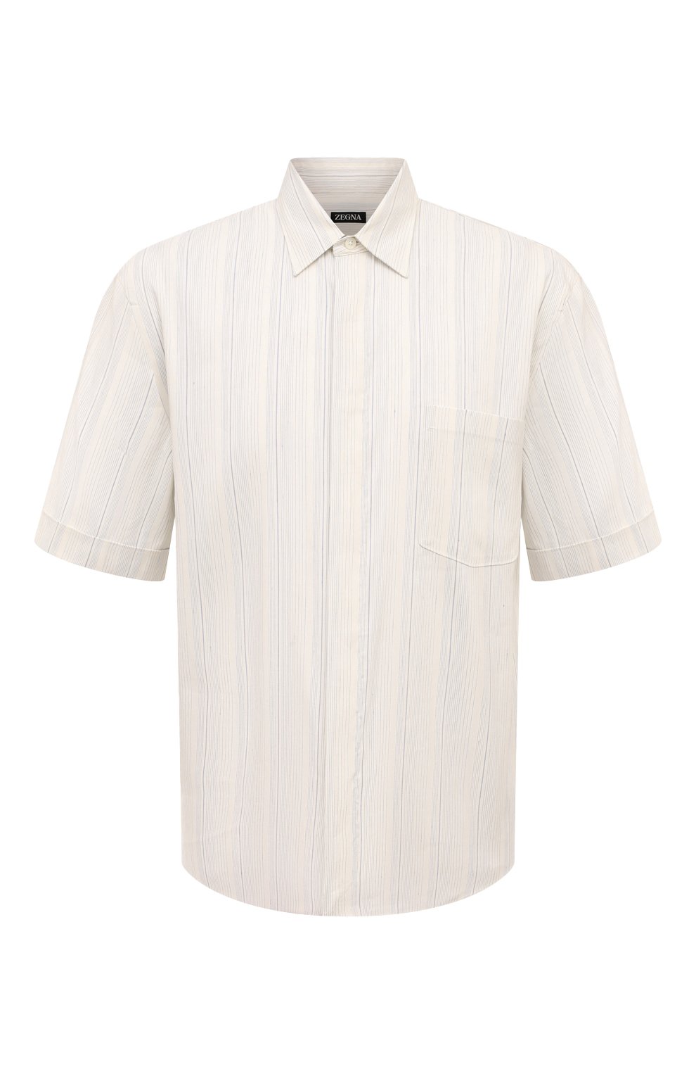 Рубашка изо льна и шелка ZEGNA, арт. UDX45A7/SCP7, фото 1