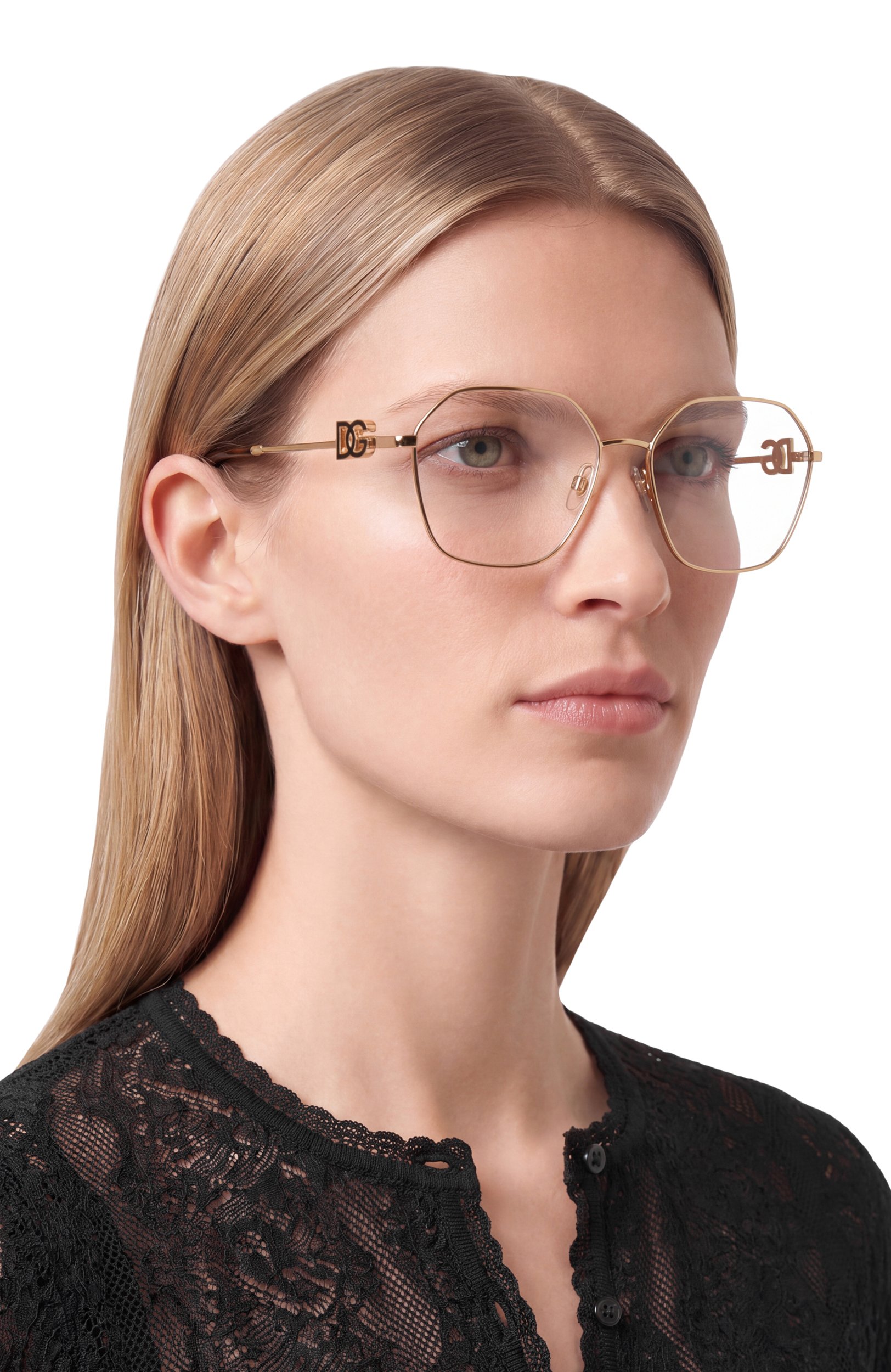 Оправа DOLCE & GABBANA золотого цвета по цене 38300 руб., арт. 1366-02, фото 2 Оправа DOLCE & GABBANA, арт. 1366-02, фото 2