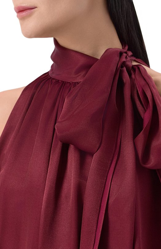 Атласный топ Leffers 8.52.106.16.13. Бордовый  8.52.106.16.13. Фото 5