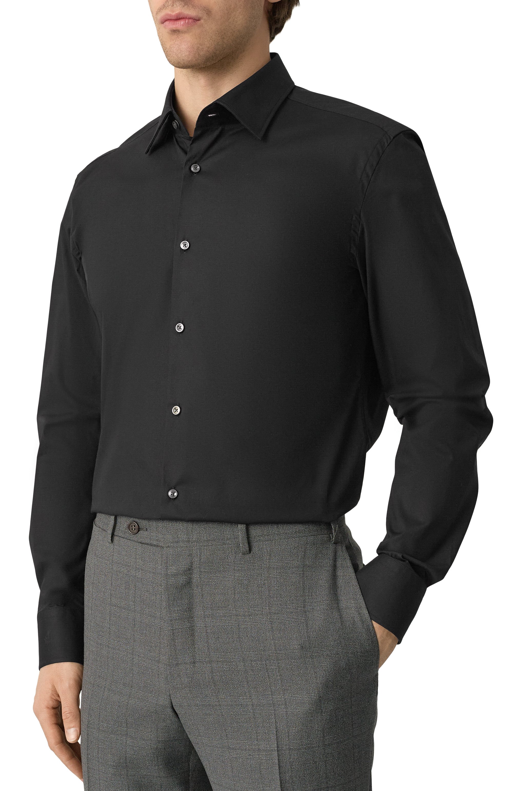 Хлопковая сорочка BOSS, арт. 50469345, фото 3