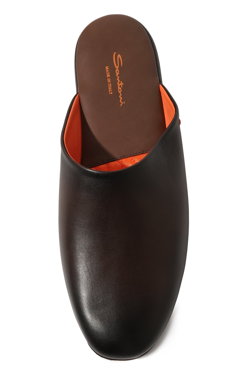 Кожаные домашние туфли SANTONI, арт. PMXXA1644XXX1CLBT50, фото 6