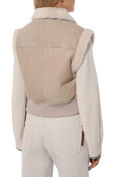 Жилет из овчины BRUNELLO CUCINELLI, арт. MPMBP7985P, фото 4