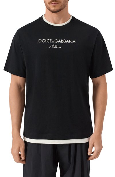 Хлопковая футболка DOLCE & GABBANA, арт. G8ST6Z/G7PCG, фото 3