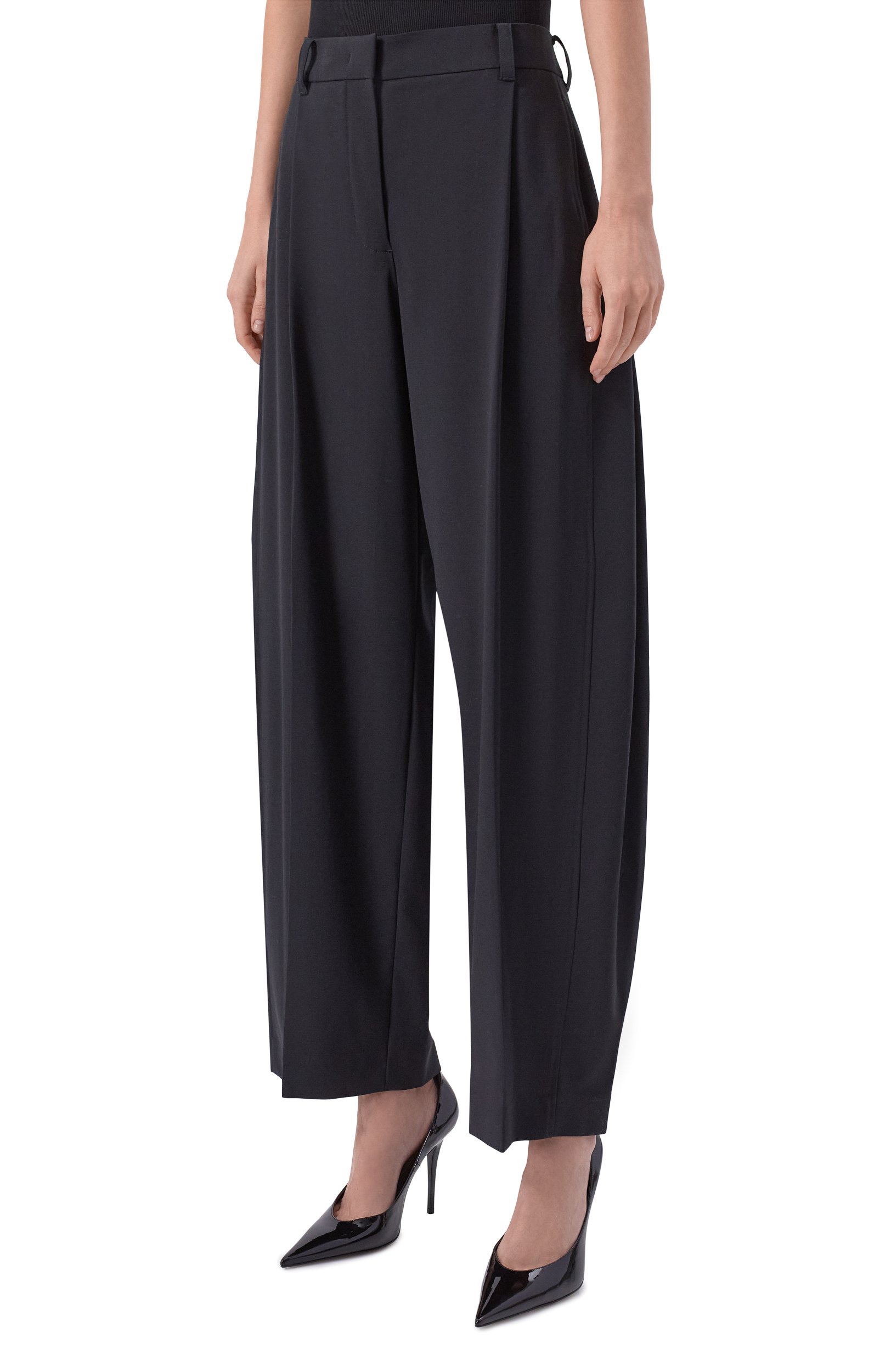 Брюки ELIE SAAB черного цвета по цене 165000 руб., арт. P0224NP26/W0011, фото 3 Брюки ELIE SAAB, арт. P0224NP26/W0011, фото 3
