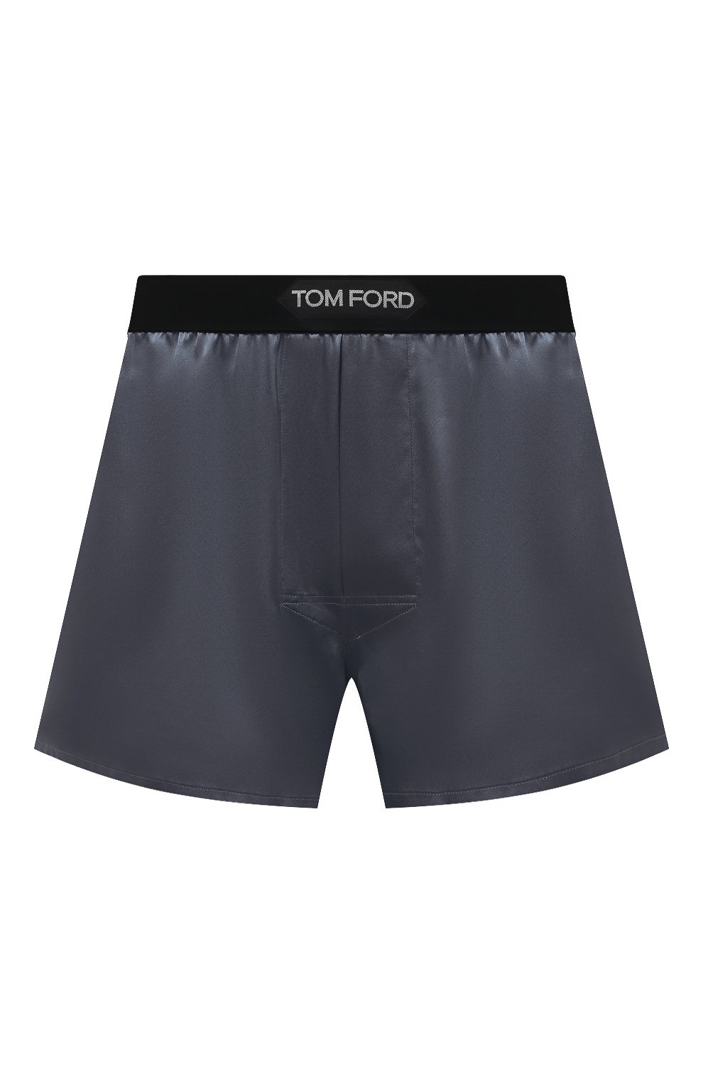 Шелковые боксеры TOM FORD темно-серого цвета по цене 33250 руб., арт. T4LE41010, фото 1 Шелковые боксеры TOM FORD, арт. T4LE41010, фото 1