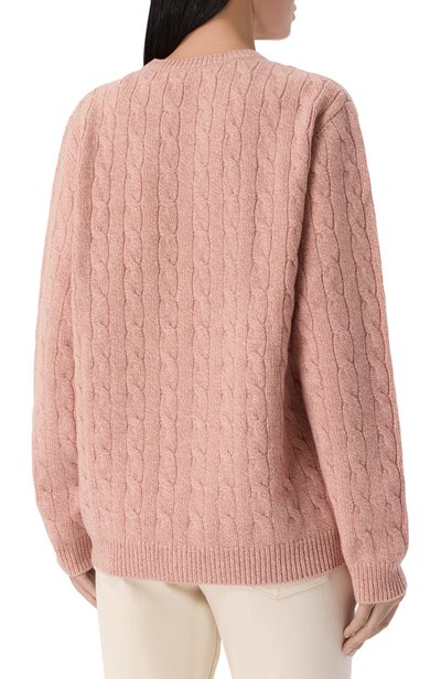 Шерстяной кардиган VALENTINO розового цвета по цене 228500 руб., арт. 9B3KA16K/ADK, фото 4 Шерстяной кардиган VALENTINO, арт. 9B3KA16K/ADK, фото 4
