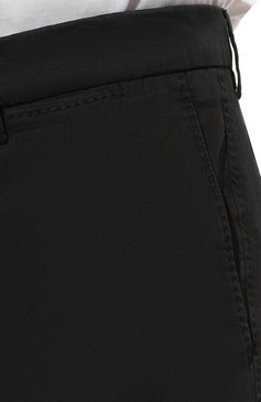 Мужск�ие брюки из хлопка и шелка MARCO PESCAROLO черного цвета, арт. SLIM80/4900 | Фото 5 (Силуэт М (брюки): Чиносы; Длина (брюки, джинсы): Стандартные; Случай: Повседневный; Материал сплава: Проставлено; Материал внешний: Хлопок; Драгоценные камни: Проставлено; Стили: Кэжуэл)