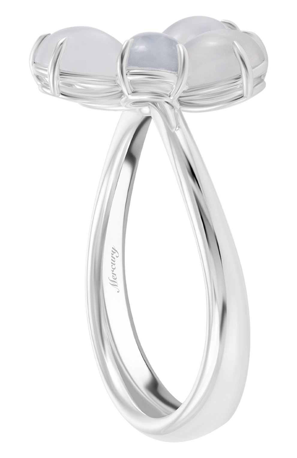 Кольцо MERCURY бесцветного цвета по цене 468000 руб., арт. MR18723/WG/FLMST_L, фото 3 Кольцо MERCURY, арт. MR18723/WG/FLMST_L, фото 3