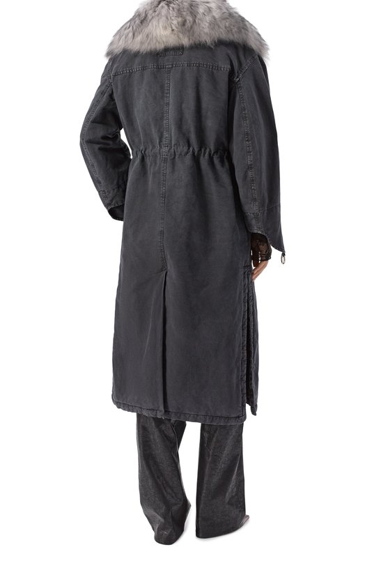 Парка с отделкой из овчины Blumarine 2J222W_SET Серый  2J222W_SET Фото 4