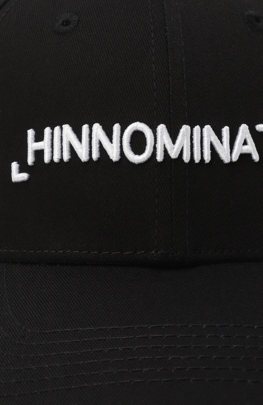 Хлопковая бейсболка HINNOMINATE HMACM00067 Чёрный  HMACM00067 Фото 3