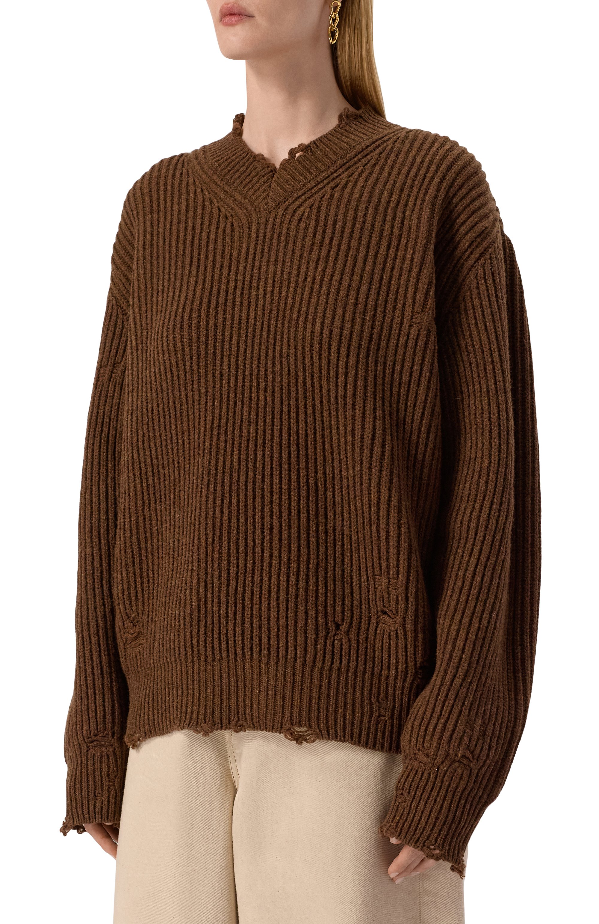 Шерстяной свитер MM6, арт. S52HN0011/M13138, фото 3