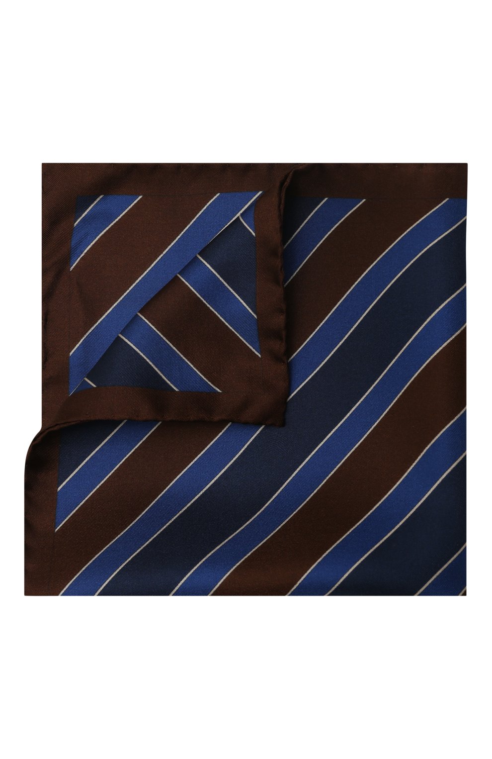 Шелковый платок ALTEA темно-синего цвета по цене 5915 руб., арт. 2268402, фото 1 Шелковый платок ALTEA, арт. 2268402, фото 1