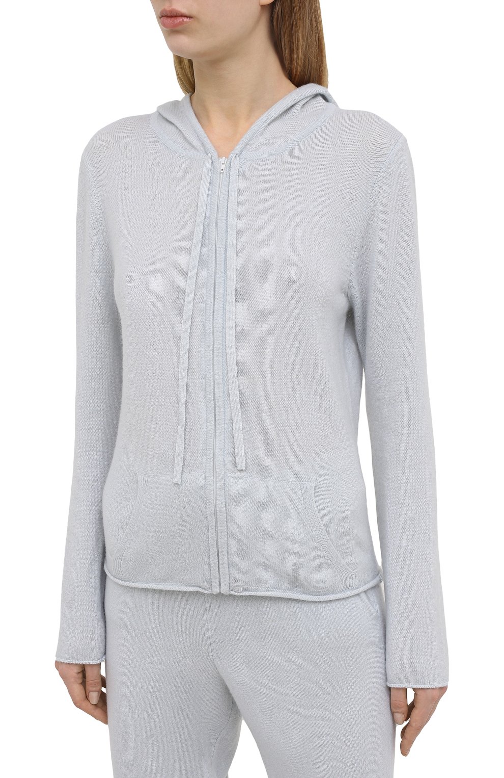 Кашемировый кардиган ARLOTTA светло-голубого цвета по цене 29250 руб., арт. 3220, фото 3 Кашемировый кардиган ARLOTTA, арт. 3220, фото 3