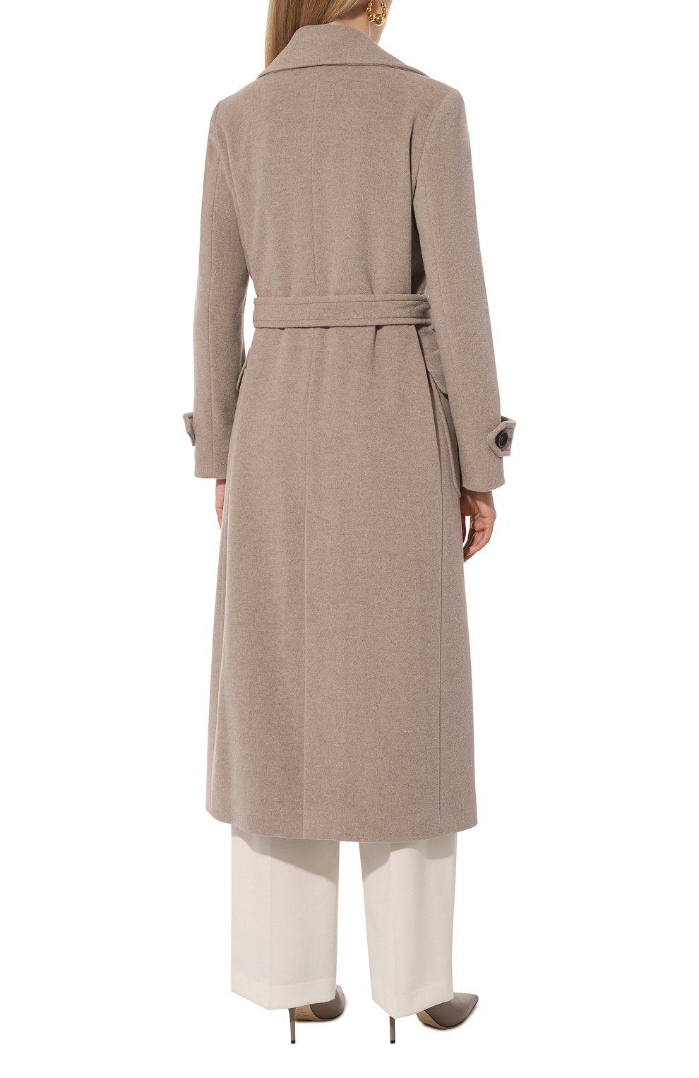 Пальто из шерсти и кашемира CINZIA ROCCA бежевого цвета по цене 72250 руб., арт. VR21801/64D3, фото 4 Пальто из шерсти и кашемира CINZIA ROCCA, арт. VR21801/64D3, фото 4
