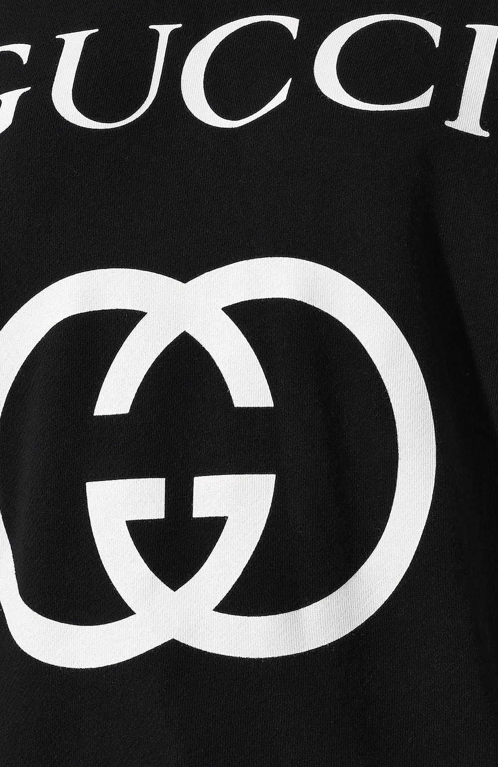 Хлопковый пуловер с логотипом бренда GUCCI черного цвета по цене 113760 руб., арт. 469250/X3Q25, фото 5 Хлопковый пуловер с логотипом бренда GUCCI, арт. 469250/X3Q25, фото 5