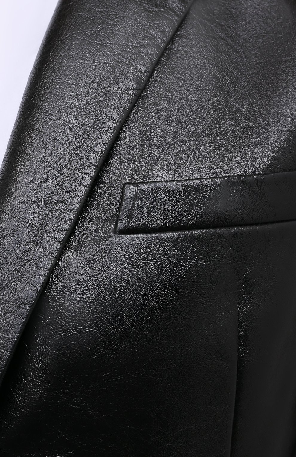 Кожаный жакет SAINT LAURENT черного цвета по цене 520500 руб., арт. 636931/YCDG2, фото 5 Кожаный жакет SAINT LAURENT, арт. 636931/YCDG2, фото 5