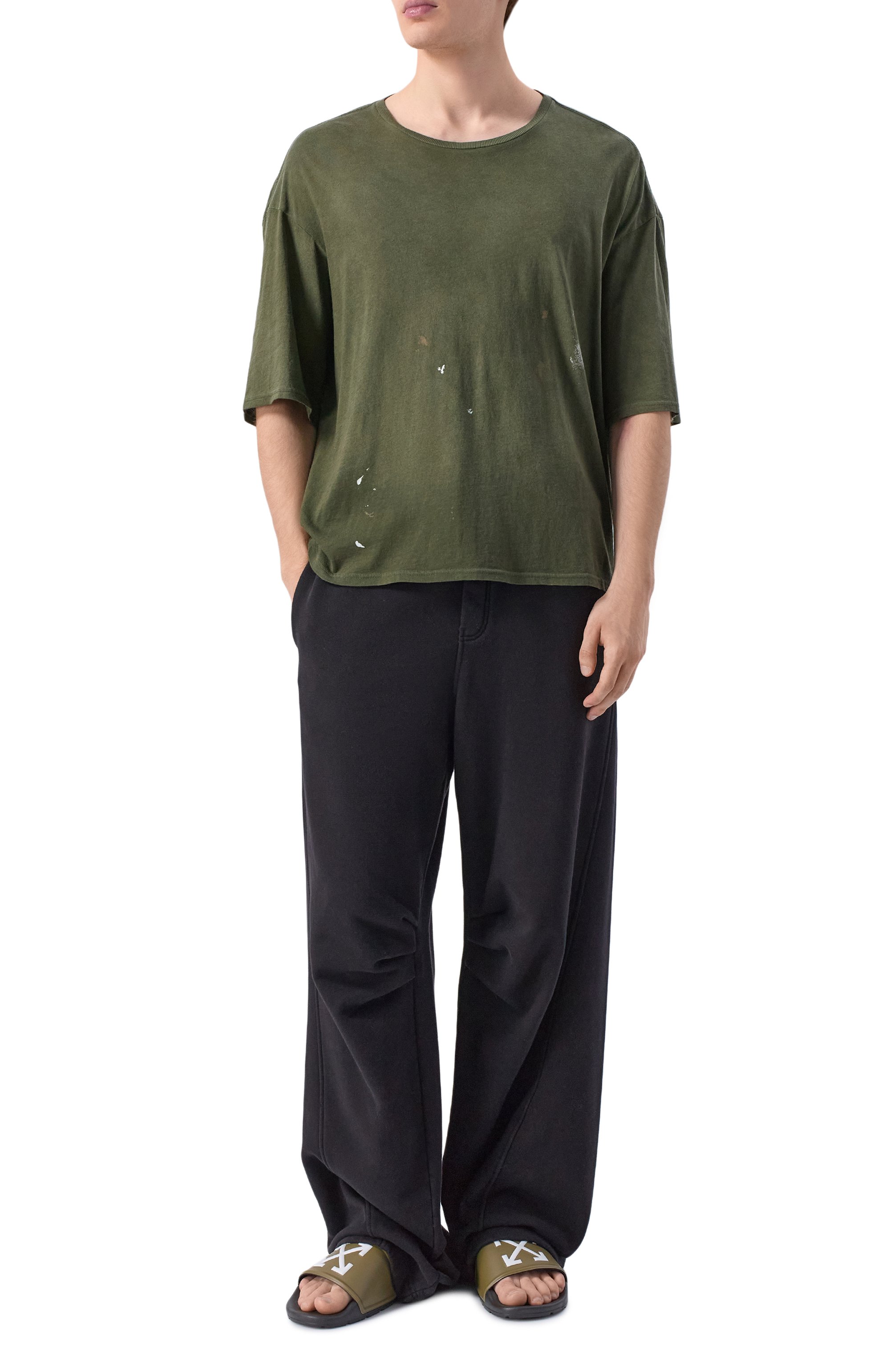 Шлепанцы bookish OFF-WHITE, арт. 0MIU003S26MAT001, фото 2