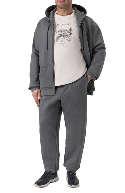 Джоггеры из хлопка и шелка ZILLI, арт. JSP304M013989005U/64, фото 2