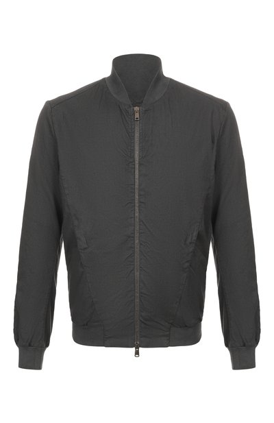 Мужской бомбер из хлопка и льна TRANSIT, арт. CFUTRZE145