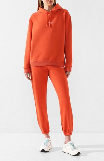 Хлопковое худи ACNE STUDIOS красного цвета по цене 53300 руб., арт. AI0049/W, фото 2 Хлопковое худи ACNE STUDIOS, арт. AI0049/W, фото 2