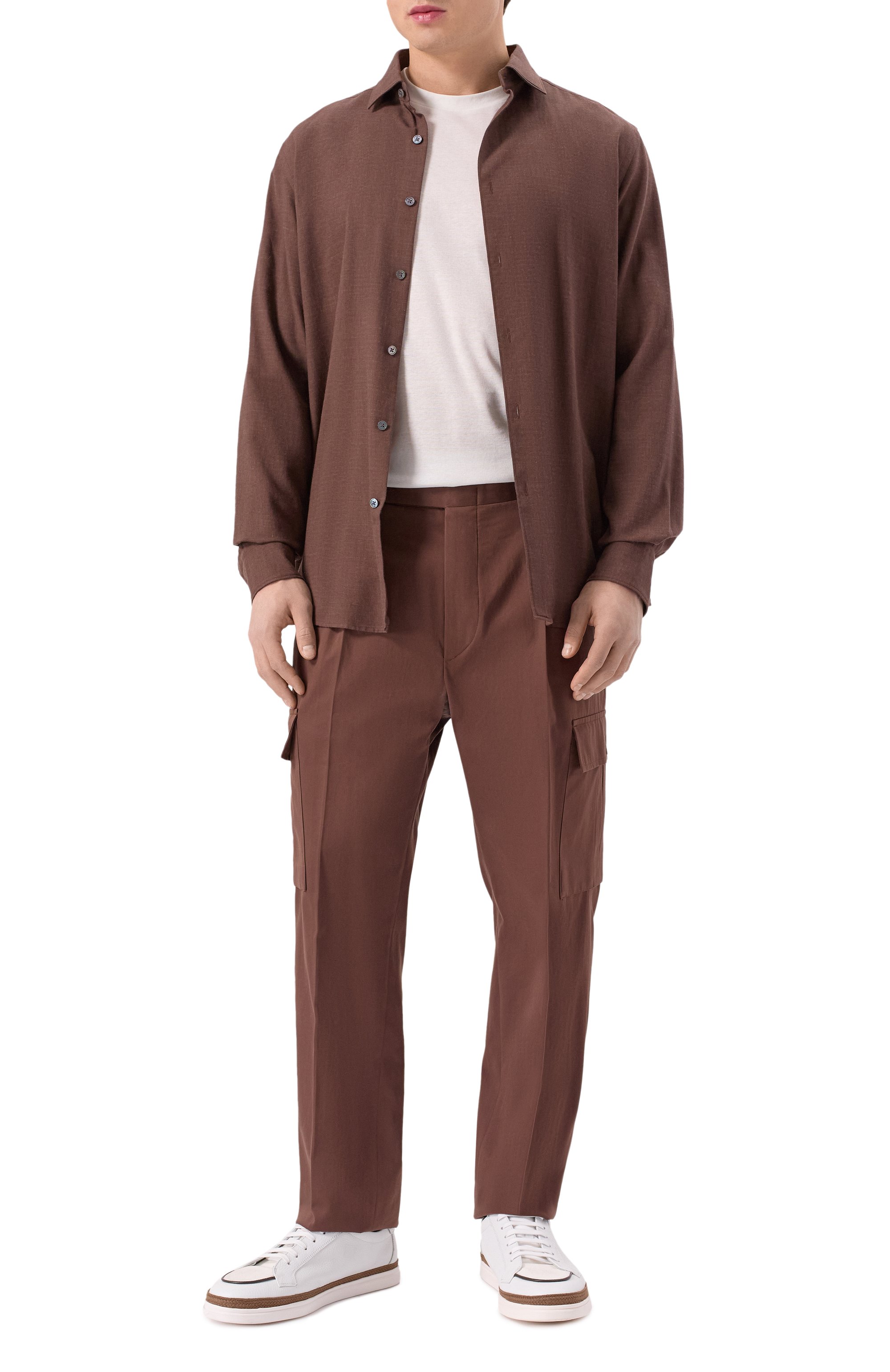 Брюки-карго из хлопка и кашемира KITON, арт. UPN05K0647E07, фото 2