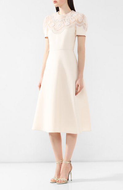 Платье из смеси шерсти и шелка VALENTINO, арт. RB0VAD311CF, фото 3