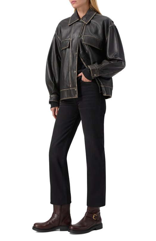 Кожаные ботинки Loren Bikers AGL D786501PG/GAUCH Коричневый  D786501PG/GAUCH Фото 2