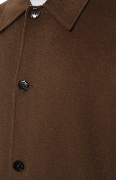 Пальто из шерсти и шелка NANUSHKA коричневого цвета по цене 141000 руб., арт. NM24FWJK02678, фото 5 Пальто из шерсти и шелка NANUSHKA, арт. NM24FWJK02678, фото 5