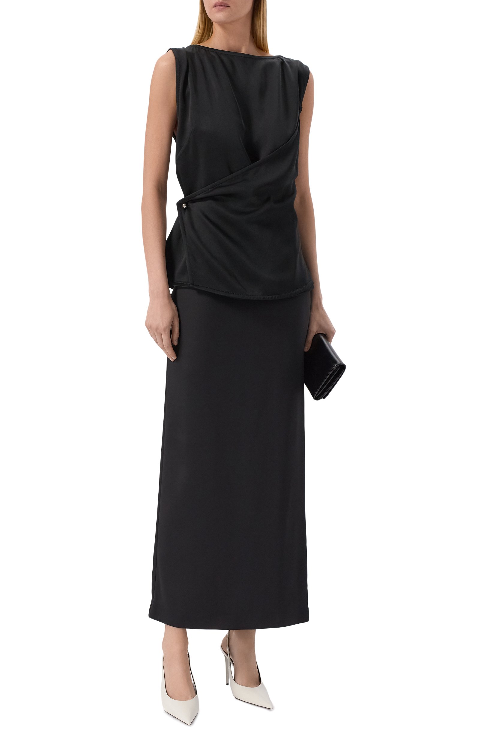 Атласный топ LANVIN, арт. RW-T00012-6390-A26, фото 2