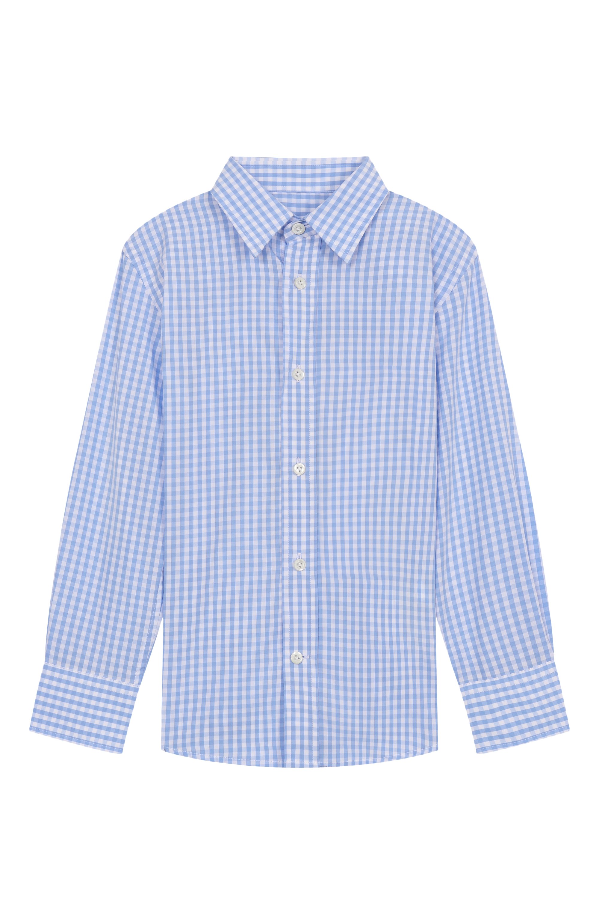 Хлопковая рубашка VAN LAACK голубого цвета по цене 12500 руб., арт. VL-TIM-XX/165013/116-134, фото 1 Хлопковая рубашка VAN LAACK, арт. VL-TIM-XX/165013/116-134, фото 1