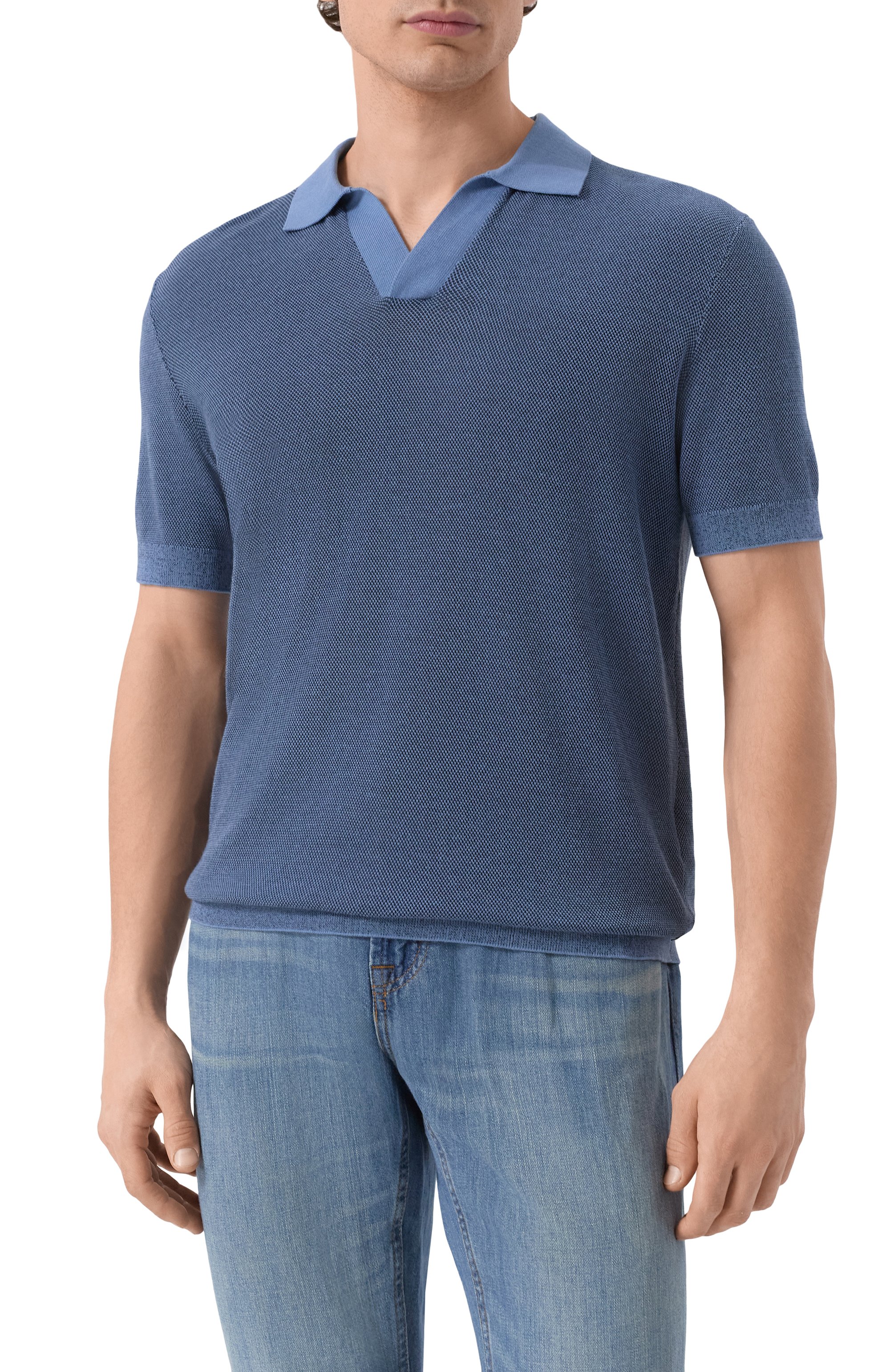 Поло из хлопка и вискозы BOGNER, арт. 88419503, фото 3