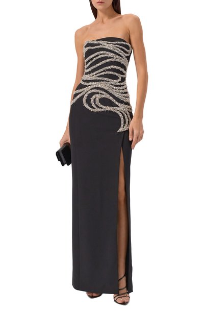 Платье с отделкой стразами и бисером ZUHAIR MURAD, арт. FDR25003/CRCA019, фото 2