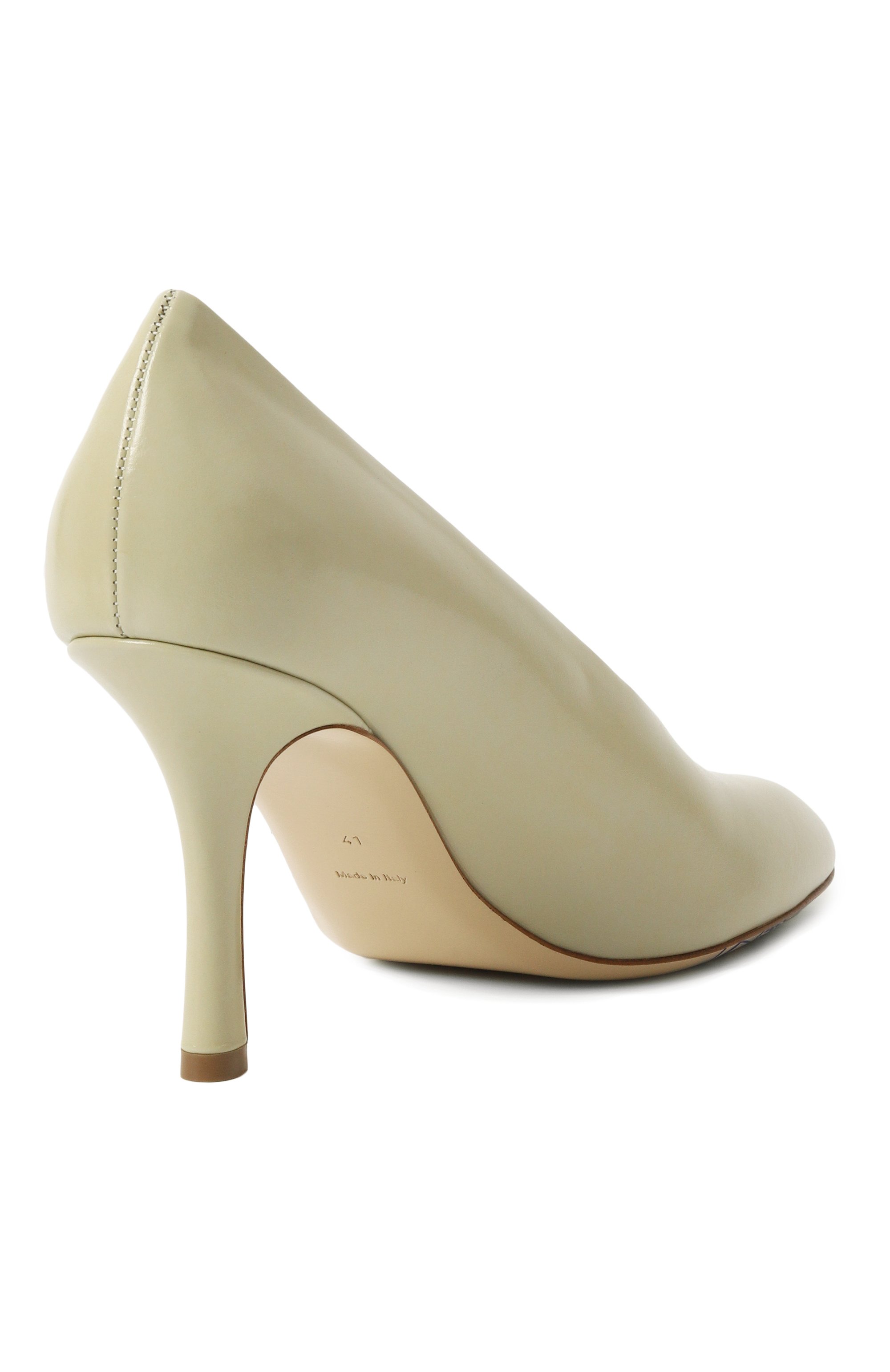 Кожаные туфли BURBERRY светло-зеленого цвета по цене 83050 руб., арт. 8080575, фото 5 Кожаные туфли BURBERRY, арт. 8080575, фото 5