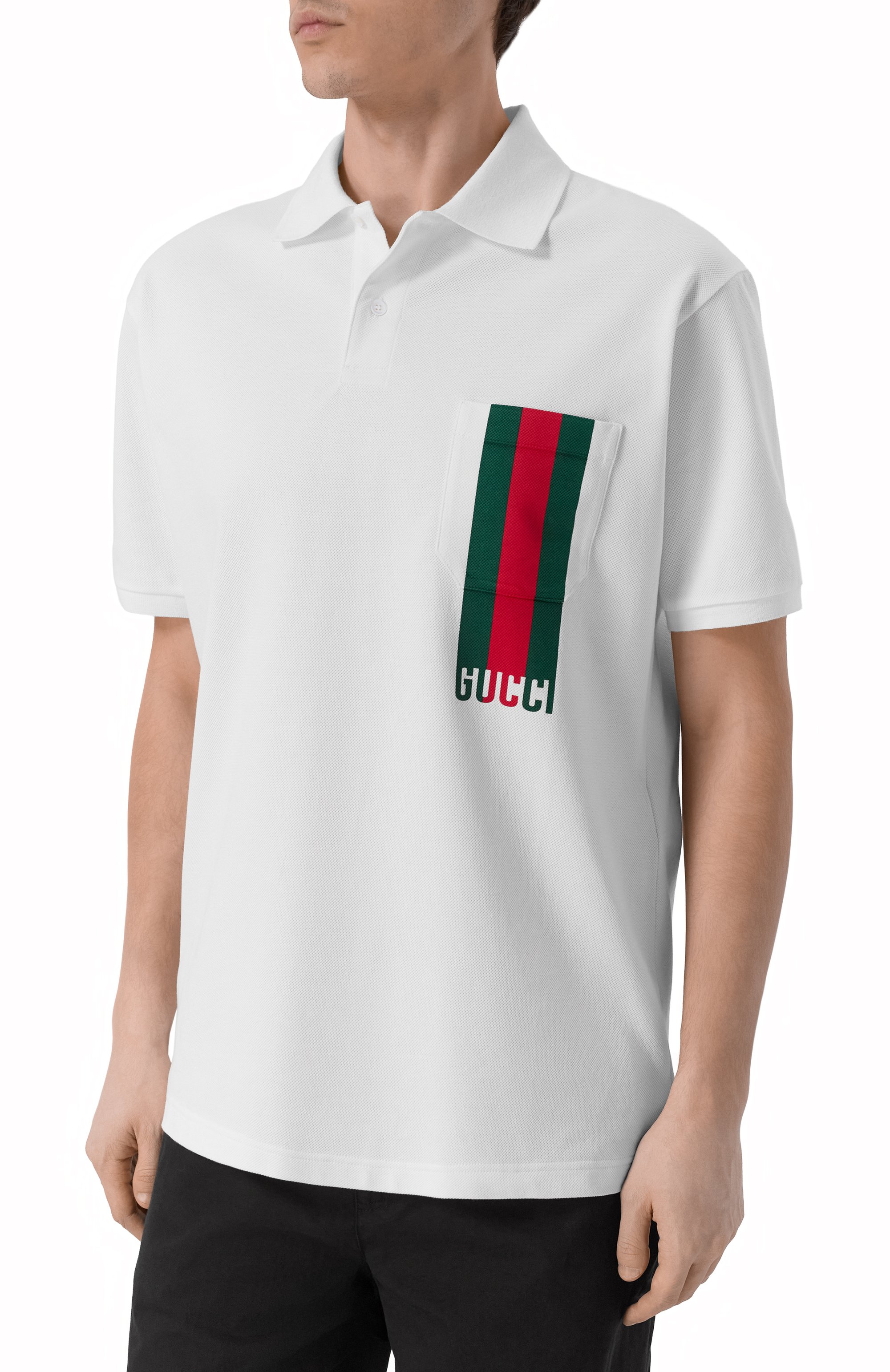 Хлопковое поло GUCCI, арт. 784422/XJG17, фото 3