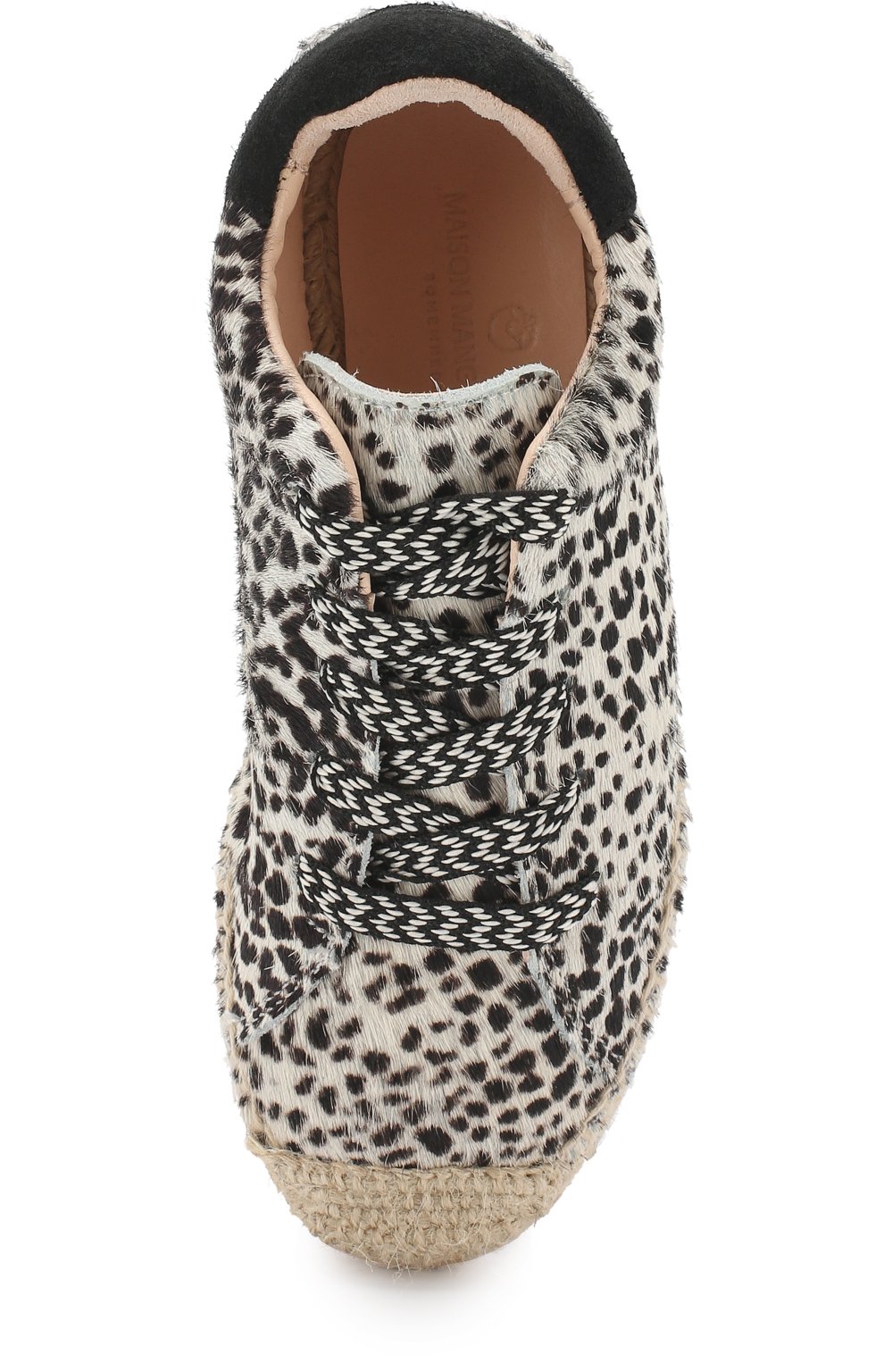 Эспадрильи с меховой отделкой на шнуровке MAISON MANGOSTAN, арт. GUARANA/CALF HAIR, фото 4