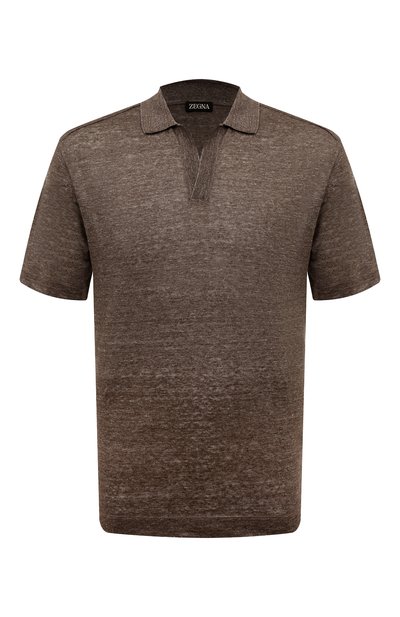 Мужское льняное поло ZEGNA, арт. UD323A7/D780