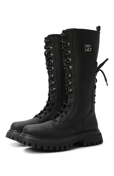 Кожаные ботинки DOLCE & GABBANA, арт. D11342/A6379/37-39