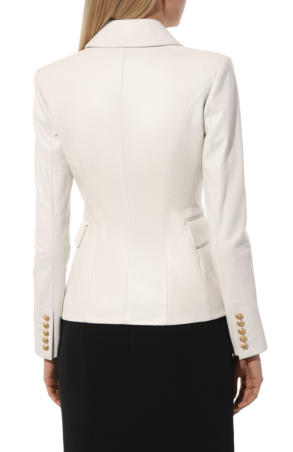 Кожаный жакет BALMAIN, арт. XF0SG000LB26, фото 4