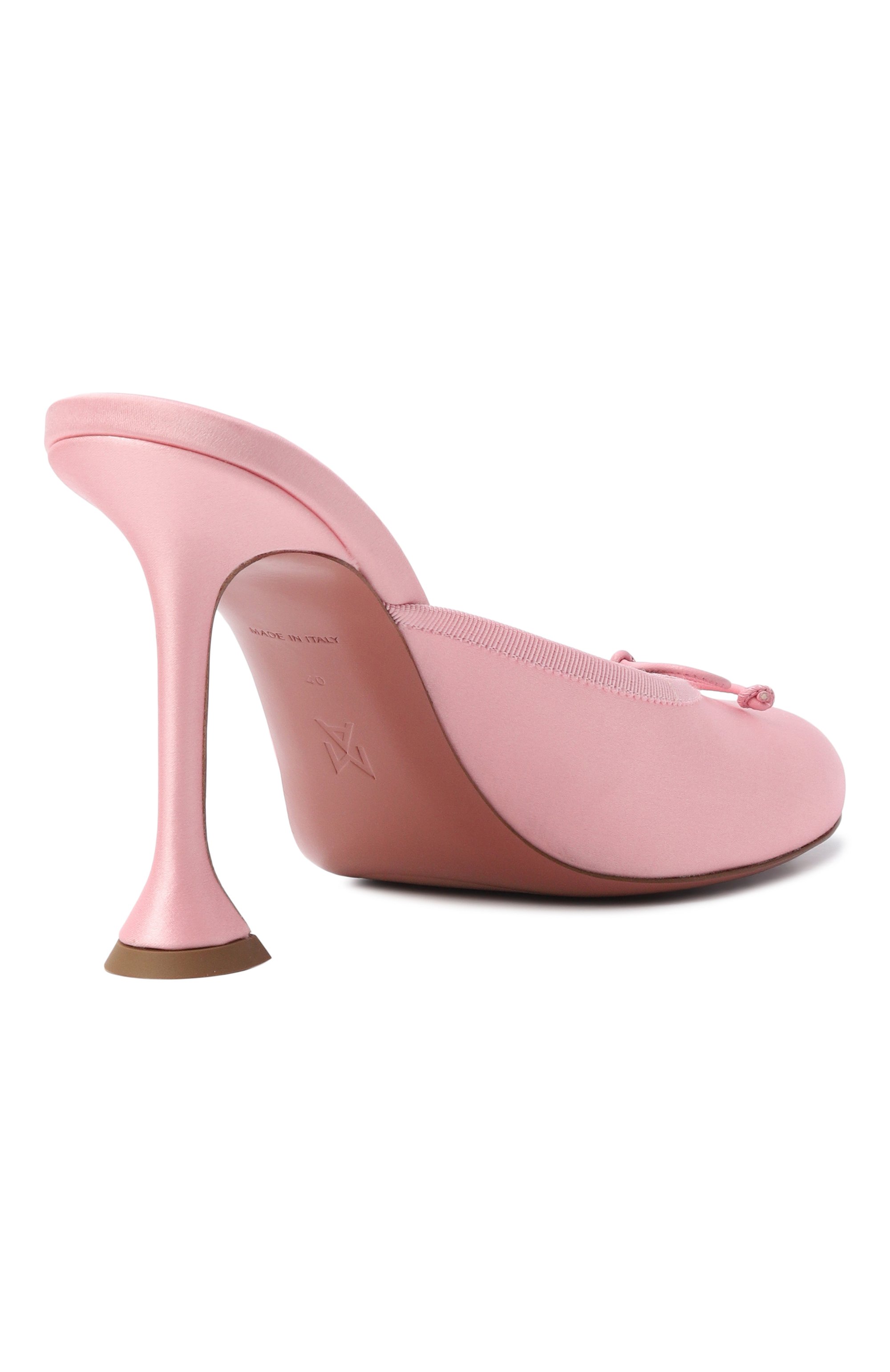 Атласные мюли lila 95 AMINA MUADDI, арт. LILA SLIPPER 95/SATIN, фото 5