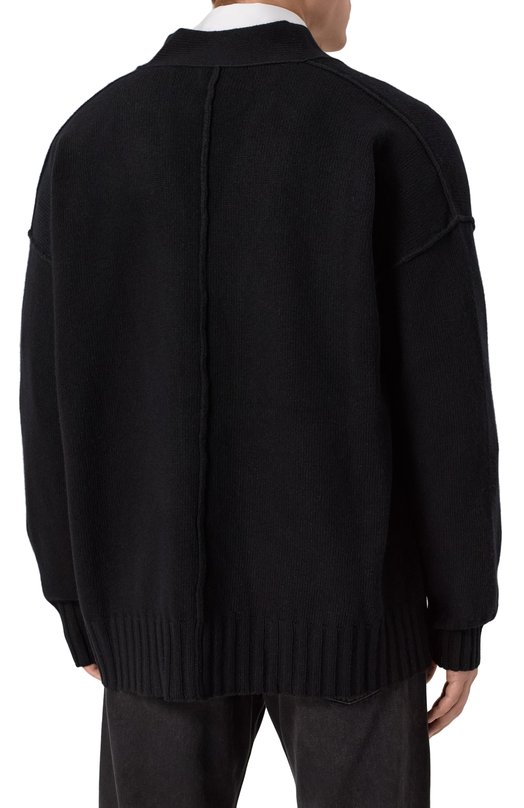 Кардиган из кашемира и шерсти Isabel Benenato UK23F25 Чёрный  UK23F25 Фото 4