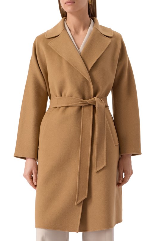 Шерстяное пальто Weekend Max Mara CIVADA Коричневый  CIVADA Фото 3