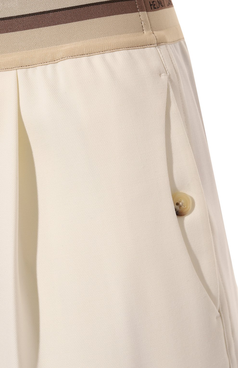 Брюки HELMUT LANG кремового цвета по цене 51200 руб., арт. M05HW207, фото 5 Брюки HELMUT LANG, арт. M05HW207, фото 5
