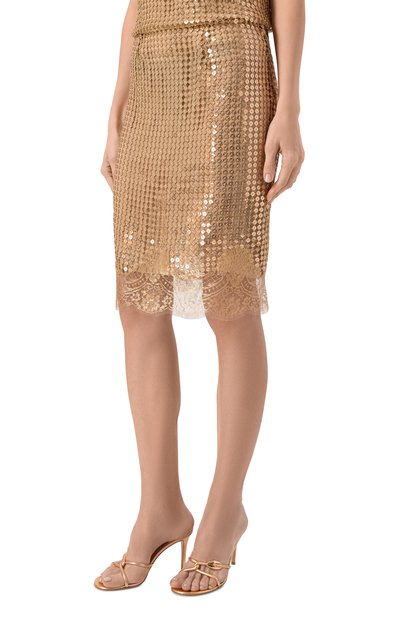 Юбка с отделкой пайетками ELIE SAAB, арт. SK324/PA013, фото 3