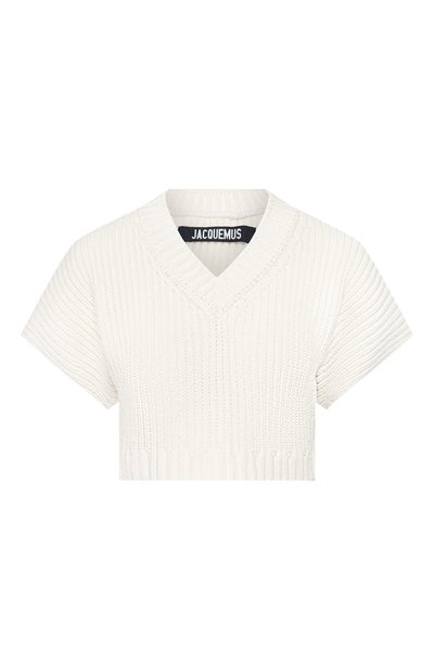 Женский хлопковый топ JACQUEMUS, арт. 201KN32/53120