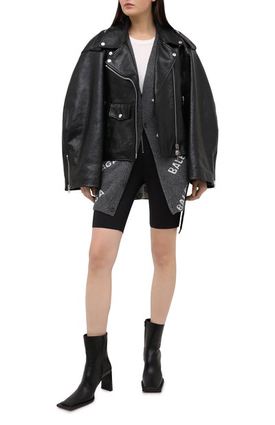 Кожаные ботильоны flat 90 BALENCIAGA, арт. 636632/WB980, фото 2