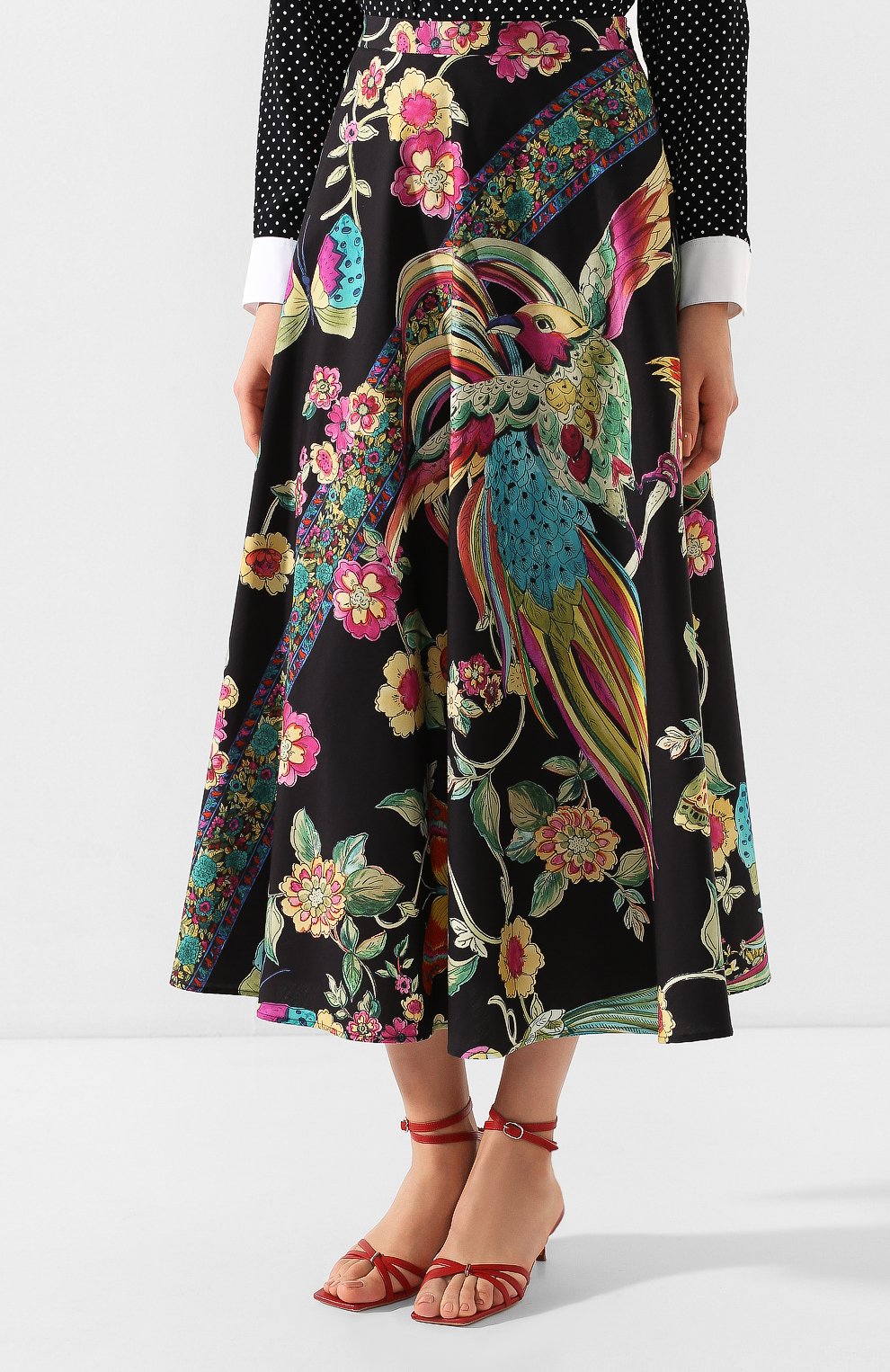 Хлопковая юбка REDVALENTINO разноцветного цвета по цене 67550 руб., арт. TR0RA2Q5/508, фото 3 Хлопковая юбка REDVALENTINO, арт. TR0RA2Q5/508, фото 3