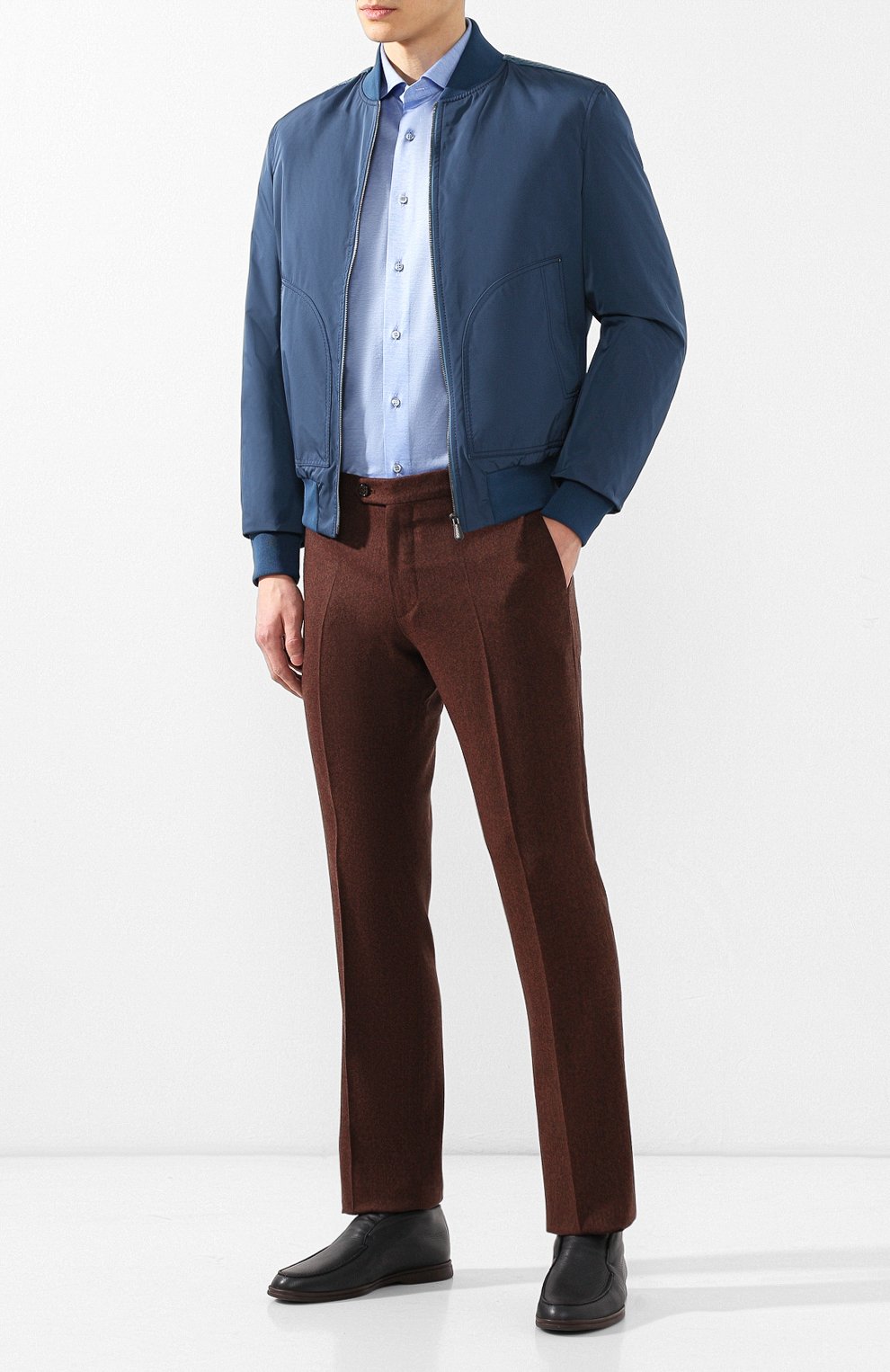 Кожаные ботинки open walk  с внутренней меховой отделкой LORO PIANA, арт. FAI5538, фото 2